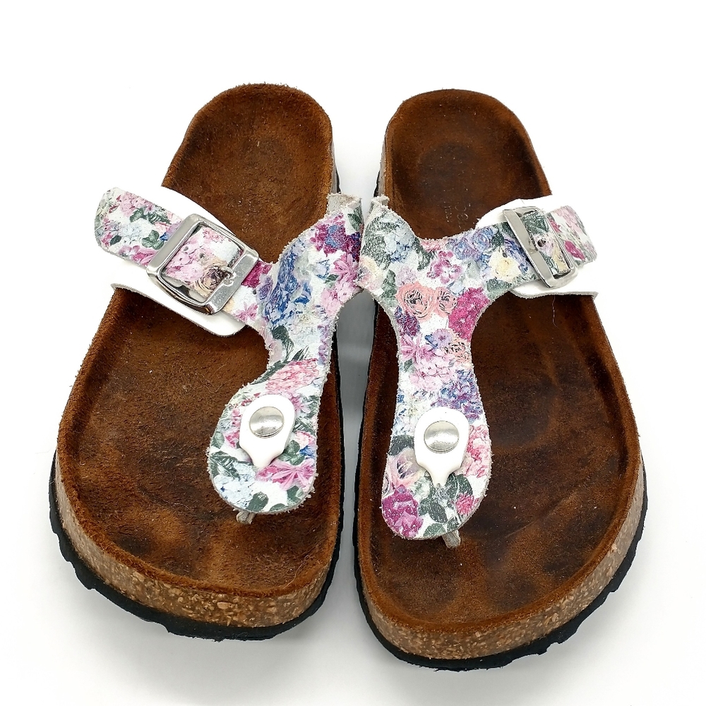 Modabella Floral Thong Sandals White Size 9.5